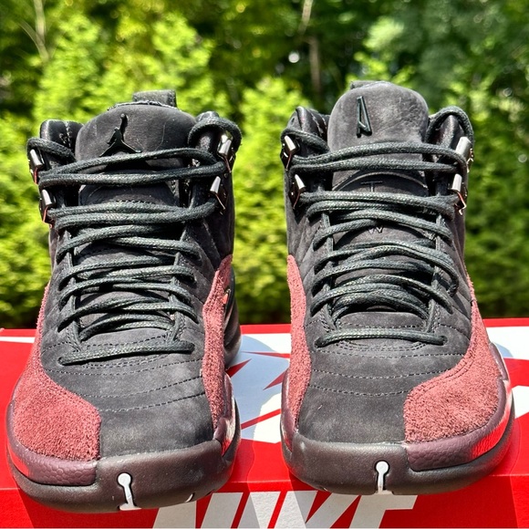 NEW Nike Air Jordan 12 Retro "A Ma Maniere" (Black / Burgundy Crush) - Picture 3 of 12